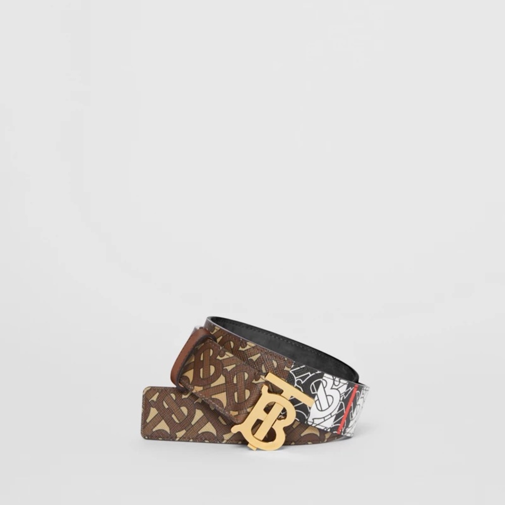 BURBERRY TB BELT LEATHER WOMENS SIZE SMALL